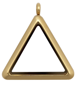 Locket Gold Standard Triangle Plain image 0