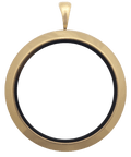 Gold Full Size Round Plain Locket image 0
