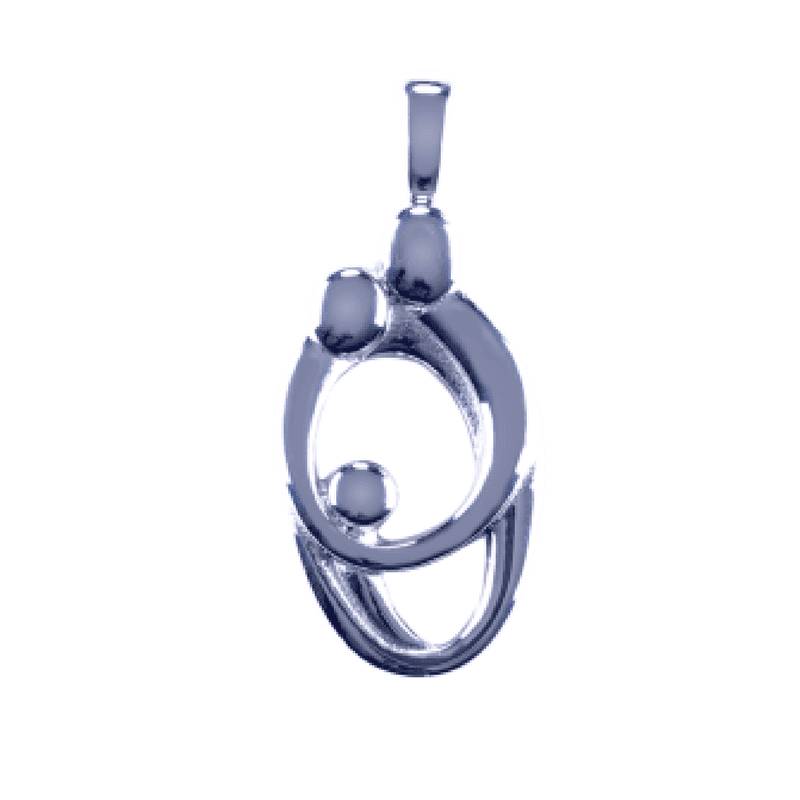 Urn Silver Circle Hug image 0