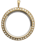 Locket Gold Standard Round Crystal Prism image 0