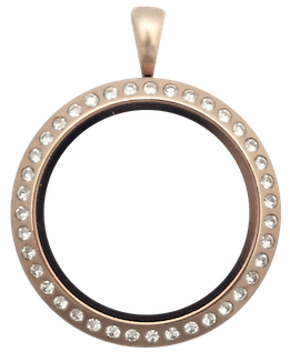Locket Rose Gold Standard Round Crystal image 0