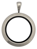 Silver Medium Round Plain Locket image 0