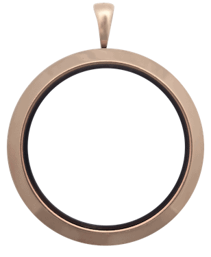 Locket Rose Gold Full Size Round Plain image 0