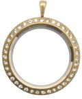 Locket Gold Standard Round Prism Crystal image 0