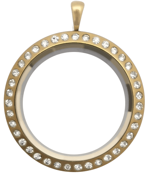 Locket Gold Standard Round Prism Crystal image 0