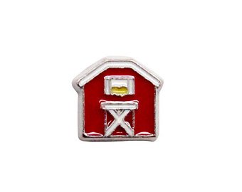 Charm Animal Farm Barn House-Red image 0