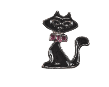 Cat - Black with Pink Collar image 0