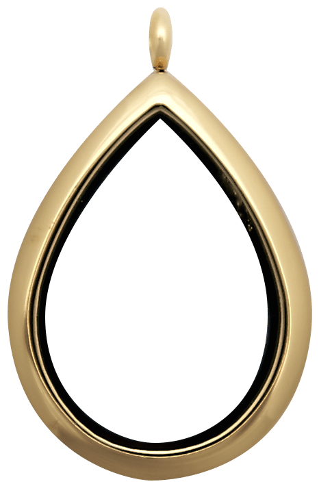 Gold Standard Raindrop Plain Locket image 0