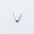 Letter V - Plain Silver image 0