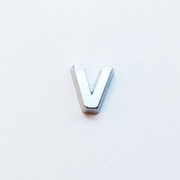 Letter V - Plain Silver image 0