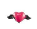 Heart - Pink with Silver Wings image 0