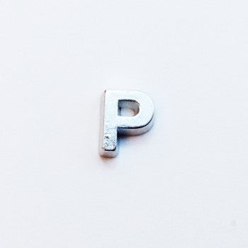 Letter P - Plain Silver image 0
