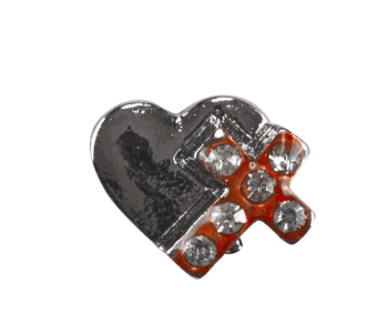 Heart - Cross on Side of Heart image 0