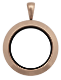 Locket Rose Gold Medium Round Plain image 0