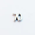 Celebratory Birthday Number 70 - Silver image 0