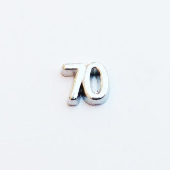 Celebratory Birthday Number 70 - Silver image 0