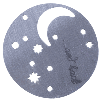 Large Plate - To The Moon and Back Silver image 0
