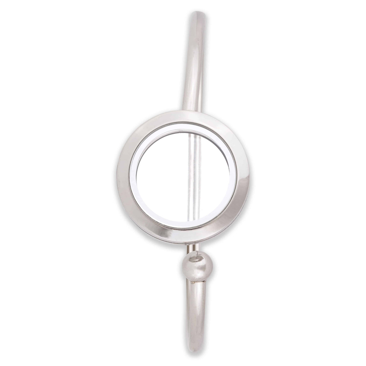Locket Cuff Bangle-Silver image 0