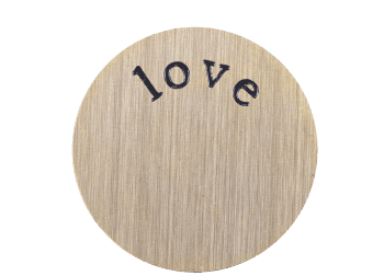 Large Plate - Love Gold image 0