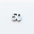 Celebratory Birthday Number 50 - Silver image 0