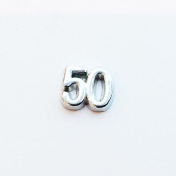 Celebratory Birthday Number 50 - Silver image 0