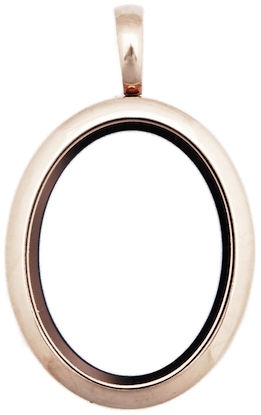 Locket Rose Gold Standard Oval Plain image 0