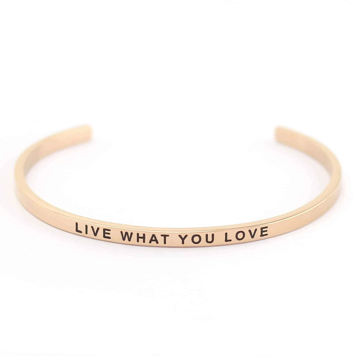 Mantraband Bangle Live What You Love RoseGold image 0