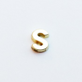 Letter S - Plain Gold image 0