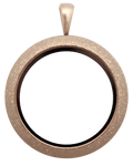 Rose Gold Standard Round Shimmer Locket image 0