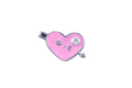 Heart - Pink Arrow and Crystal image 0