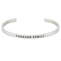 Mantraband Bangle Forever Family Silver image 0