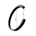 Urn Black Bangle image 0