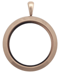 Rose Gold Standard Round Plain Locket image 0