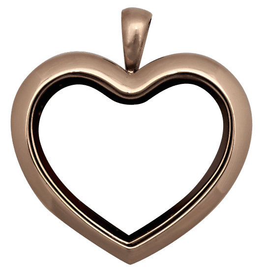 Rose Gold standard Heart Plain Locket image 0