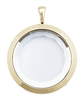 Locket Gold Standard Round Prism Plain image 0