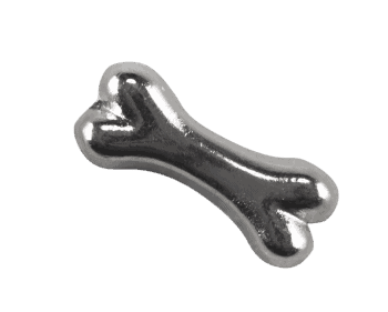 Dog Bone - Silver Plain image 0