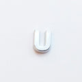 Letter U - Plain Silver image 0