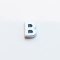 Letter B - Plain Silver image 0