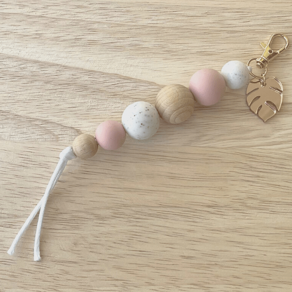 Beaded Key Ring-Monstrea Plush image 0