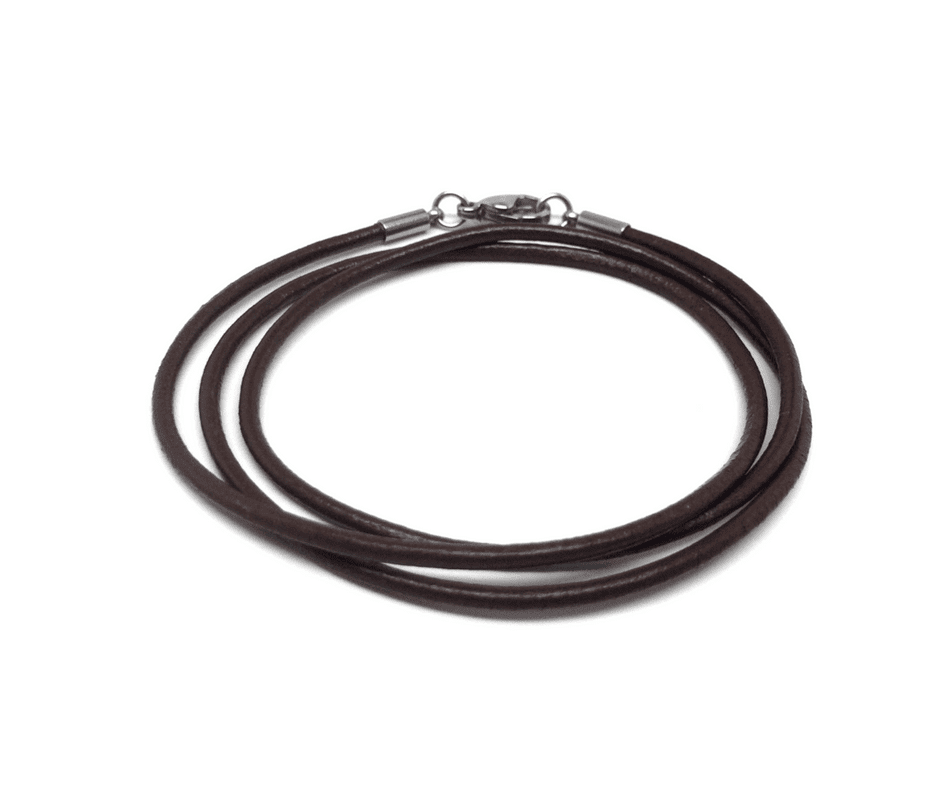 Brown Leather 50cm Necklace image 0