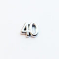 Celebratory Birthday Number 40 - Silver image 0