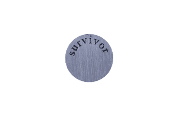 Small Plate - Survivor Silver image 0