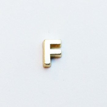 Letter F - Plain Gold image 0