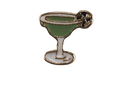 Martini - Green and Gold Glass image 0