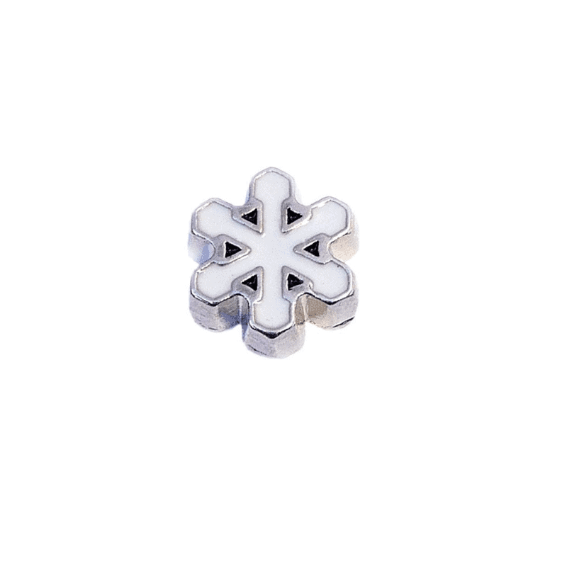 Charm Christmas snow flake-White image 0