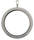 Silver Full Size Round Plain Locket image 0