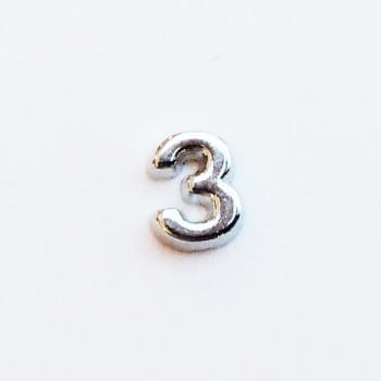 Number Plain 3 - Silver image 0