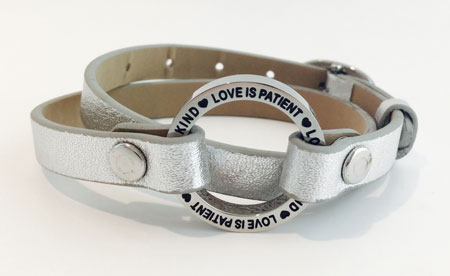 Bracelet Silver Love Is Patient image 0