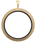 Locket Gold Full Size Round Plain image 0