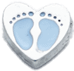 Heart - Blue Baby Feet image 0